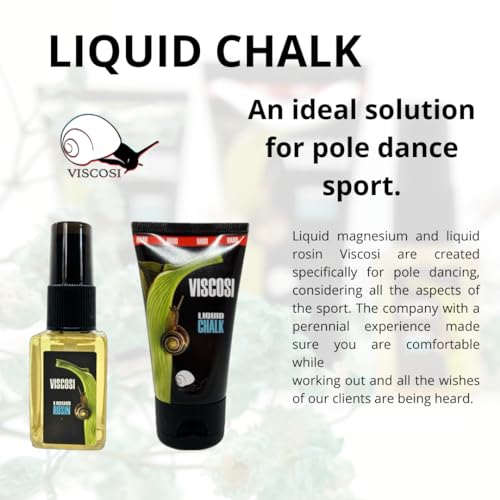 Generic Viscosi Liquid Chalk (SOFT) 50ml: 2-Pack. Dry Hands! Based Pole Grip for Pole Dancing, Aerial Silks, Climbing, Gym, Tennis