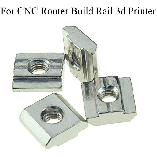 30pcs 3030 Series Sliding T Nuts Metric M6 Thread Slide in Hammer Head T-Nut for Standard 8mm T-Slot Aluminum Extrusion Profile （3030 Series M6） - size: 3030 Series M6