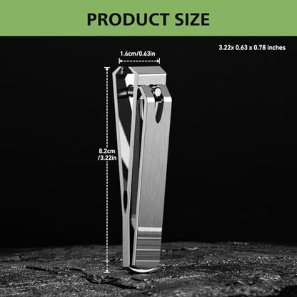 Heavy Duty Straight Blade Nail Clippers for Thick Toenails, Professional Stainless Steel Fingernail Toenail Clippers Trimmers - Thick Wide Jaw Toe Nail Clippings for Seniors, Men & Women - Silver - color: Silver