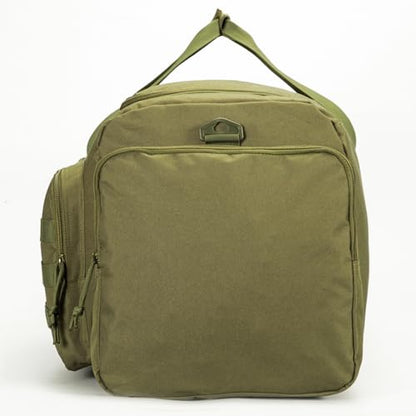 APRILBAY Super Quality 60L Large Duffel Travel Bag Luggage Foldable Bag Cargo Sport Gear Equipment Skiing Hardware Bag Heavy Duty& Durable(Dark Green) - color: Dark Green