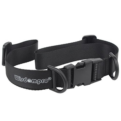 Wisdompro Backpack Chest Strap, Heavy Duty Backpack Sternum Strap Add on | Adjustable Nylon Chest Belt Replacement with Quick Release Buckle, for Travel, Hiking, Camping and Jogging - with Slide Locks - color: Black