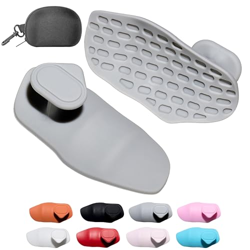 Silicone Gym Grips for Weight Lifting,Workout Gloves Alternative | Anti Slip Gym Workout Grip for Women Men,Rubber Gym Hand Grips-Weightlifting Grips Pad for Barbell,Pull Up,Ryptfit,Training - color: gray, size: Medium