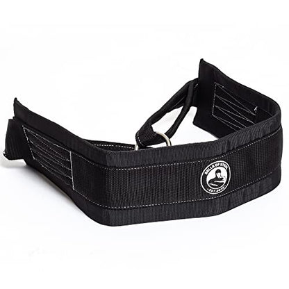 Belt Squat Belt [Bells of Steel] 5in Width for Weight Lifting, 12in Chain Length, Padded, Heavy Duty