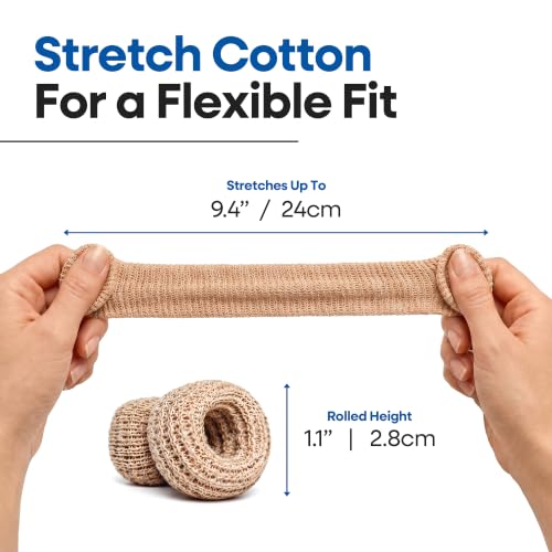 75 Pack Cotton Finger Cots, Finger Protectors Sleeves for Cuts, One Size | Breathable (no sweating), Double sided protection, Closed fingertip cover, Cotton Spandex, Great for Gardening, Work, Fitness