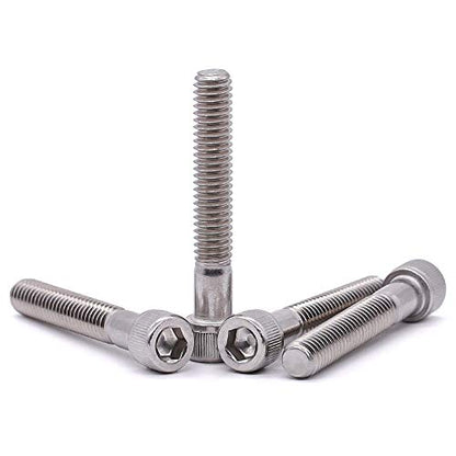 1/4-20 x 3 Socket Head Cap Screw Bolt, 304 Stainless Steel 18-8, Allen Hex Drive, Coarse Thread UNC, 10 PCS - size: 1/4-20 x 3"