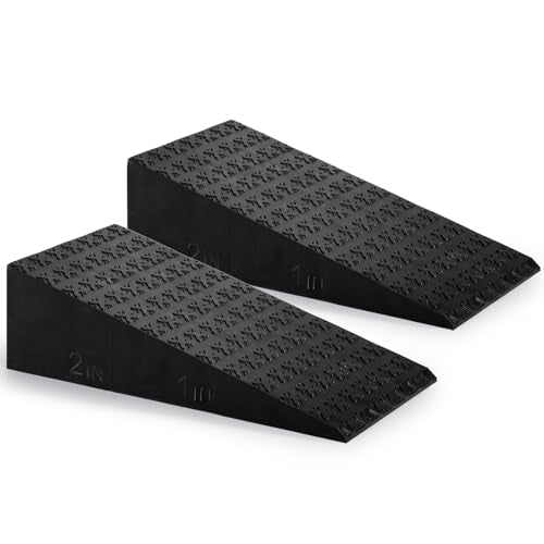 Yarlung 2 Pack Squat Wedge Block, Non-Slip Slant Board for Heel Elevated Squat, Calf Stretch, Home Gym, Enhance Mobility and Strength Performance