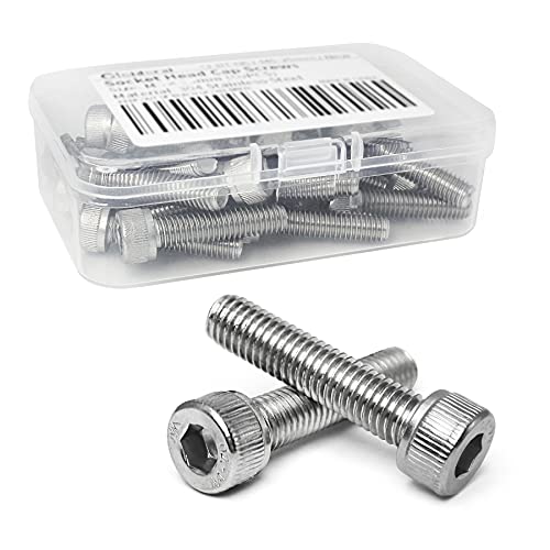 M6-1.0 x 25mm Socket Head Cap Screws Bolts, 304 Stainless Steel (A2-70), Allen Socket Drive, Bright Finish, Full Machine Threads, Quantity 25 - size: M6 x 25mm(25 PCS)
