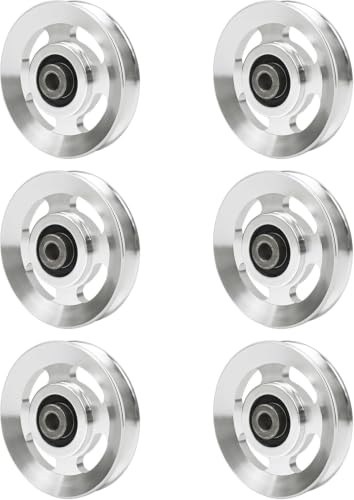 Aluminium Alloy Gym Pulley 90 mm，2‑Pack / 4‑Pack / 6‑Pack - color: Silver