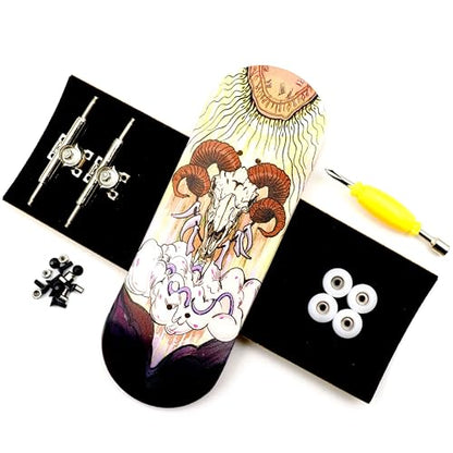 32mm Pro Fingerboard 12 Constellation Series Wooden Finger Board (Aries) - color: Aries