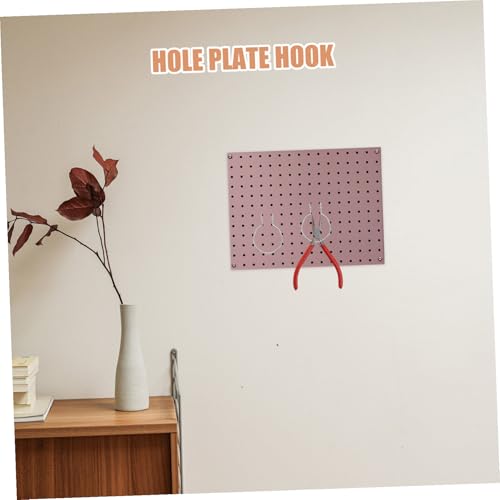 GALPADA 10pcs Metal Plating Pegboard Hooks Ring Style Iron Hanging Board Organizer for Garage Workshop Storage Easy Install Heavy Duty Support