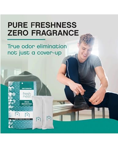 Shoe Deodorizer with Zeolites 1-Pack - Odor Eliminator, Air Freshener, Smell Absorber, Sneakers, Gym Bags, Soccer Cleats, Closets, Pet Area, Reusable - Shoe Deodorant - size: 2 Count (Pack of 1)