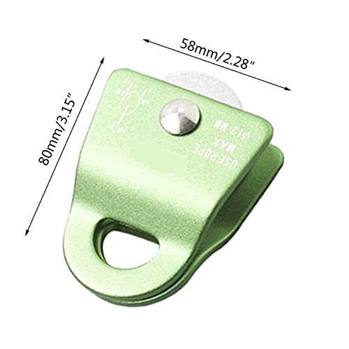 Flexible Active Pulley Block Degree Swivel Pulley for Outdoor Rock Climbing Rope Ice Belt Lifting Sling (Size : Blue) - size: Blue