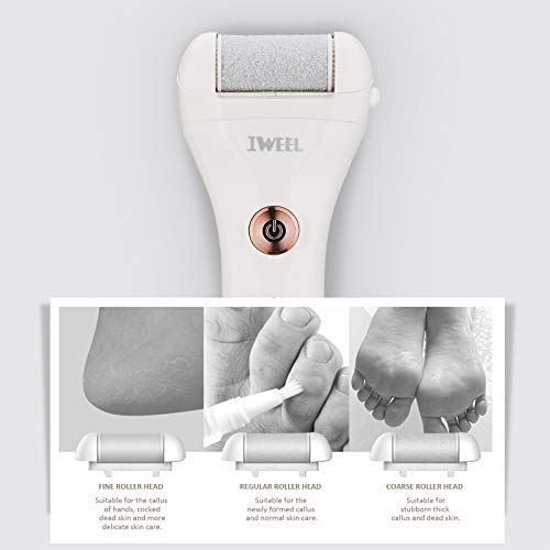 Callus Remover for Feet Shaver Rechargeable Electric Foot File Pedicure Tools for Feet Professional Callous Shaver Waterproof Pedicure kit for Cracked Heels and Dead Skin | Electronic Foot Scrubber Pedicure Tools, Waterproof Pedicure kit for Cracked Heels
