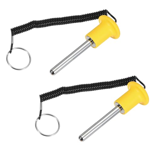 Gym Pin Weight Stack Pin Strength Training Lifting Equipment Replacement with Pull Rope Fitting for Home Gym - color: Yellow, size: 0.4 x 3.1 Inch