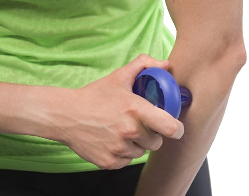 The Pressure Positive Co. Knobble II Handheld Massage Tool, Ruby Red | Ergonomic Durable Knob with a Comfort Band for Trigger-Point Deep-Tissue Relief of Neck, Jaw, Chest, Arms, Hands, Legs & Feet - color: Ruby Red