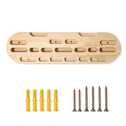 Trademark Innovations Hang Board for Climbing, Climbing Wall Grips Rock Climbing Fingerboard
