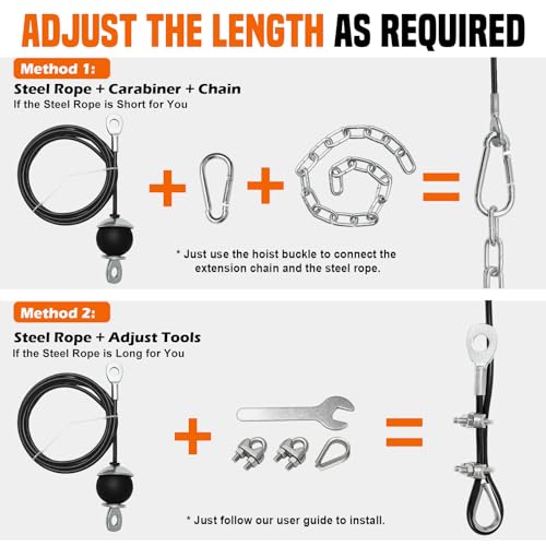 SERTT Weight Cable Pulley System Gym, Upgraded Cable Pulley Attachments for LAT Pull Down, Biceps Curl, Tricep, Arm Workouts - Home Gym Add On Equipment - color: Black