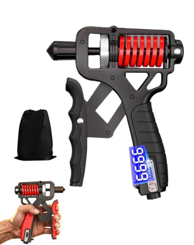 Ergonomic Adjustable H-Grip Hand Trainer | Counting Hand Grip Strengthener for Stress Relief Hand Gripper, Boost Wrist, Forearm & Fingers - color: Electronic counting-A