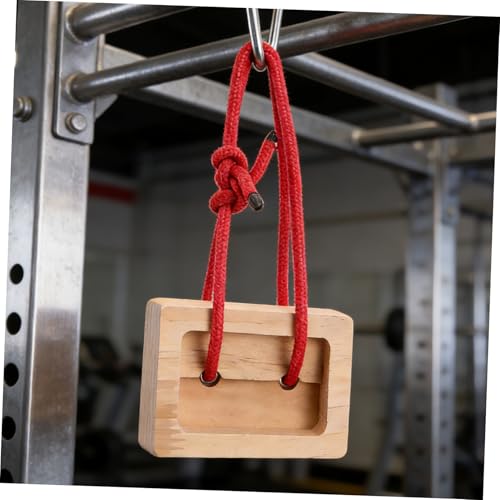 Portable Rock Climbing Hangboard Fingerboard Wooden Finger Strength Trainer 2pcs Set for Grip and Forearm Training Climbing Home Workout