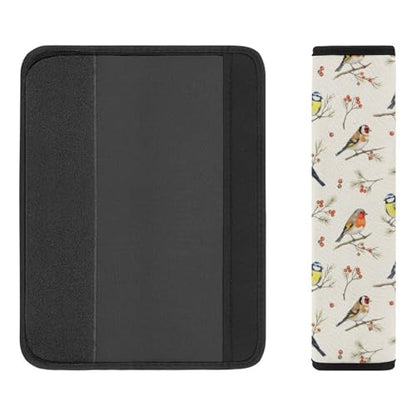 Universal Soft and Comfortable Car Seat Straps Shoulder Pads for Adult Use, Stroller Pushchair High Chair, 2PCS Floral Bird Harness Pads Strap - color: Pattern 359