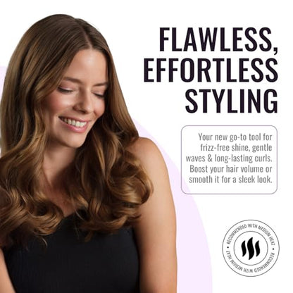 ERGO Ceramic Ionic Round Brush for Blow Out - Salon Quality Hair Brushes for Women - Roller Brush for Blow Drying, Wet and Dry Hair Styling, Volumizing Hair Care - ER25: 1" - size: Small - 1 Inch