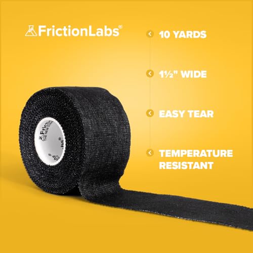 Friction Labs Athletic Finger Tape - Rock Climbing Tape for Skin Protection - 1.5” Zinc Oxide Tape - Protective Sports Tape - Easy Tear, Strong Stick - Recyclable Packaging - 10 Yards - color: Finger Tape