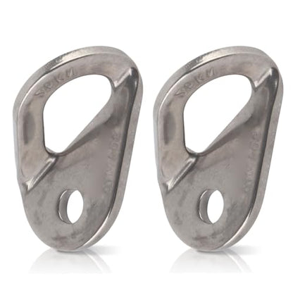 HERCHR Bolt Hanger, 2Pcs 304 Stainless Steel Bolt Hanger Outdoor Caving Protection Hardware Accessory for Outdoor Mountain Climbing - size: M10