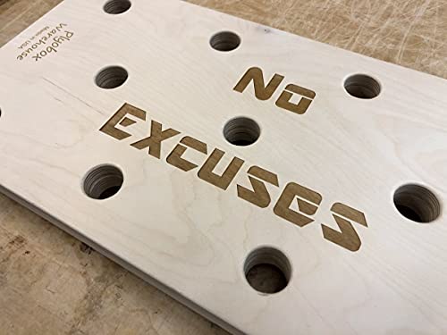 12"x24" Climbing Pegboard. New Custom Engraving Options! Climbing peg Board