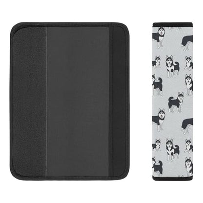 Universal Soft and Comfortable Cute Dogs Siberian Husky Seat Belt Shoulder Pad for Girls and Boys, Most Cars, 2 Pack Seat Belt Covers Cushion Shock Absorption - color: Pattern 1107