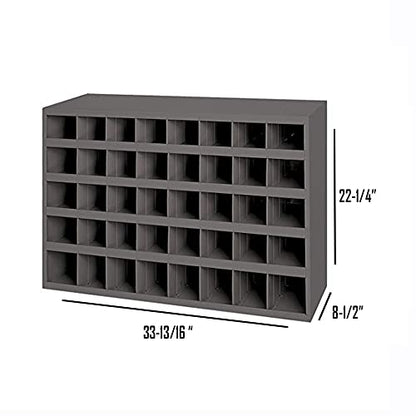 Titan 5,445 pcs Grade 8 Coarse Hardware Assortment Kit with Hex Cap Screws, Hex Nuts, Washers, & Two Durham 40 Hole Metal Bins