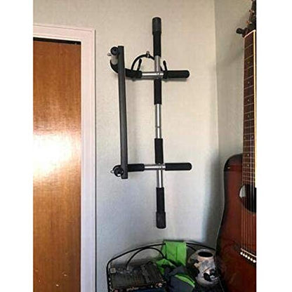 Chin up Bar Storage Pull up Bar Rack Exercise Strength Fitness Bar Holder Workout Equipment Shelf - Solid Quality Wall Mountable for Your Fitness Class or Home Gym, Metal, Adjustable Size, Up to 20Lbs
