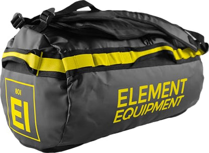 Element Equipment Trailhead Duffel Bag Shoulder Straps Waterproof Black/Yellow Large - color: Black/Yellow, size: Large 85 Liters