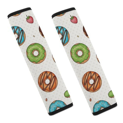 2 Pack Universal Fit Seat Belt Shoulder Pad for Kids, Car Seats Pushchair Strollers High Chair Pushchair, Donut Shoulder Protector, Anti-Slip Pad - color: Pattern 1126