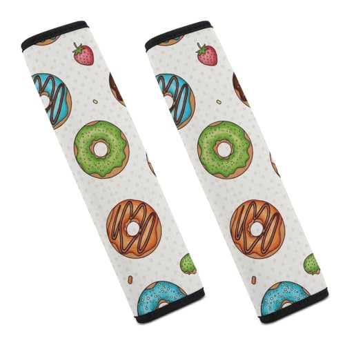 2 Pack Universal Fit Seat Belt Shoulder Pad for Kids, Car Seats Pushchair Strollers High Chair Pushchair, Donut Shoulder Protector, Anti-Slip Pad - color: Pattern 1126