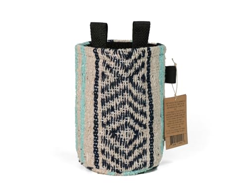 Static Chalk Bag | Traveler Series | Chalk Bag for Rock Climbing Bouldering - color: Navy/Mint