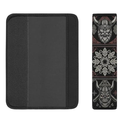 2 Pack Warrior Vikings Norse Mythology Car Seat Belt Pad Soft Padded Harness Pads Strap for Child, Car Seats Pushchair Strollers High Chair Pushchair, Anti-Slip Pad - color: Pattern 1137