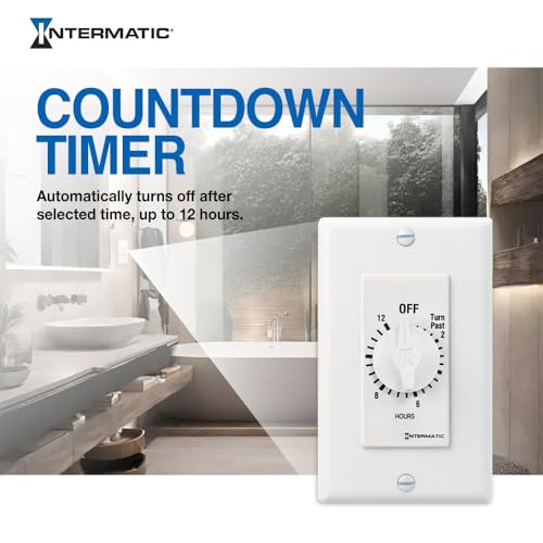 Intermatic SW15MWK 15-Minute Spring Wound Timer, White - Energy-Saving Control for Lights and Appliances - Easy Installation and Operation - size: 15 Minutes
