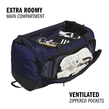 adidas Defender 5 Duffel Bag for Sports, Gym and Travel, Team Navy Blue 2, OSFA - color: Team Navy Blue 2/Medium 59L, style: Medium 59l