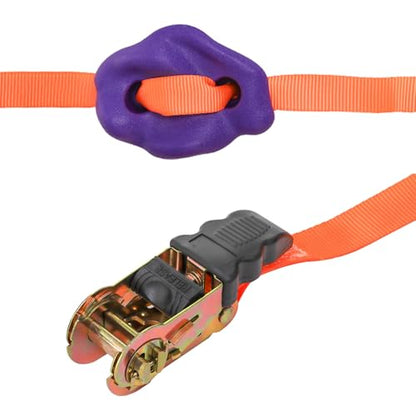 Youeon 18 Pcs Tree Climbing Holds with 6 Ratchet Straps, Outdoor Tree Climbing Kit, Outdoor, Backyard, Gym, Obstacle Course Training
