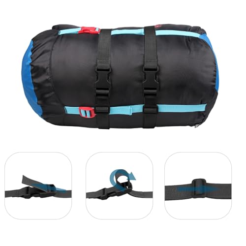 XTACER 1 Inch Molle Backpack Accessory Strap Luggage Straps Cover Strap Sleeping Bag Strap with Buckle (Black, 60) - color: BLACK, size: 60 Inches
