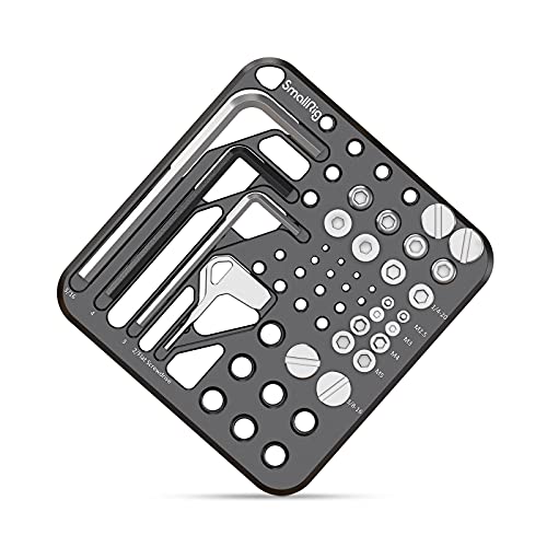 SMALLRIG 20Pcs Screws Hex Key Plate,1/4"-20, 3/8"-16, M2.5, M3, M4, M5 | Include 1/4"-20, 3/8"-16, M2.5, M3, M4, M5,hex keys