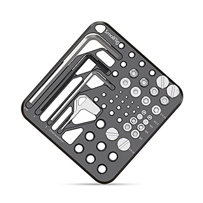SMALLRIG 20Pcs Screws Hex Key Plate,1/4"-20, 3/8"-16, M2.5, M3, M4, M5 | Include 1/4"-20, 3/8"-16, M2.5, M3, M4, M5,hex keys