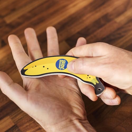 Boot Bananas 2-in-1 Nail & Skin File – 6 Dual-Grit Emery Board Nail Files for Hard Skin, Callus, as Heel File, Verruca File, Foot Filer & Foot Buffer – Wooden Foot File for Men & Women