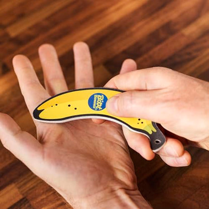 Boot Bananas 2-in-1 Nail & Skin File – 6 Dual-Grit Emery Board Nail Files for Hard Skin, Callus, as Heel File, Verruca File, Foot Filer & Foot Buffer – Wooden Foot File for Men & Women