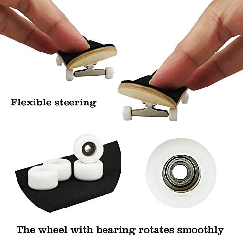Wood Finger Skateboard Professional Fingerboards Wheels with Bearings Mini Fingerboard
