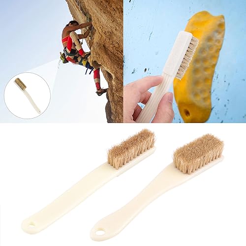 2pcs Portable Climbing and Bouldering Brush Long Handle Firm Bouldering Chalk Brush Tool Chalk Supplies