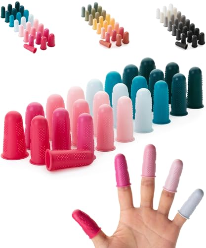 Mr. Pen- Hot Glue Gun Finger Protectors, 24 pcs, Silicone Finger Protectors | Rubber Fingers Tips, Rubber Finger Covers, Rubber Finger Tips Protector, Finger Gripper, Finger Grip, Finger Rubber Tips - color: Morandi, size: 24 pcs