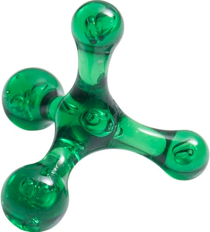 The Pressure Positive Co. Jacknobber II Handheld Massage Tool, Green | Deep Tissue Therapy of Foot, Calves, Back, Arms, Jaw, Neck, Self Care, Reflexology, Trigger Point & Myofascial Pressure - color: Emerald Green