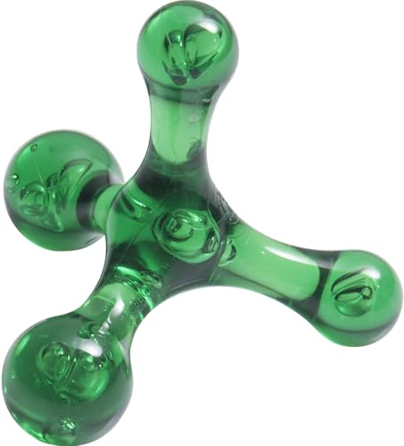 The Pressure Positive Co. Jacknobber II Handheld Massage Tool, Green | Deep Tissue Therapy of Foot, Calves, Back, Arms, Jaw, Neck, Self Care, Reflexology, Trigger Point & Myofascial Pressure - color: Emerald Green