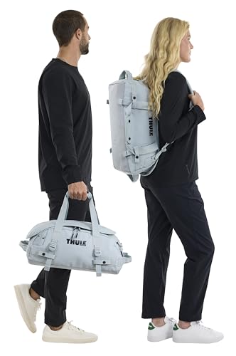 Thule Chasm Duffel bag, Weather-resistant materials, Easy packing, Converts to backpack, Internal pockets, Travel-ready - color: Soft blue, size: 30L